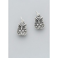 Combo 2 cái charm bạc hình mặt cú mèo treo - Ngọc Quý Gemstones