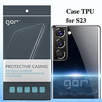 Ốp Lưng Silicone TPU Trong Suốt GOR Dành Cho Samsung Galaxy S23 Ultra / S23 Plus / S23 - Hàng Chính Hãng
