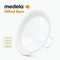 Phụ kiện máy hút sữa Medela, 1 phễu Flex size 21/24/27/30mm - Có vành silicon mềm, thiết kế hình oval đem lại sự thoải mái