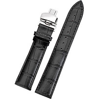 Dây đồng hồ da bò cao cấp kèm khóa bướm ĐƠN thép không gỉ 316L