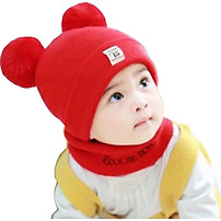 NÓN LEN KÈM KHĂN QUÀNG CỔ CHO BÉ ( 5 THÁNG ĐẾN 4 TUỔI )