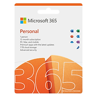 Phần mềm Microsoft 365 Personal English APAC EM Subscr 1YR Medialess P8 (QQ2-01398) / P10 (QQ2-01896) - Hàng Chính Hãng