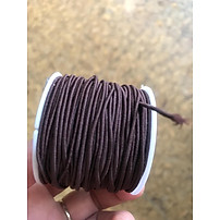 CUỘN DÂY THUN CO GIÃN DẦY 1MM MÀU TÍM THAN NHẸ XỎ VÒNG TAY GỖ NAM