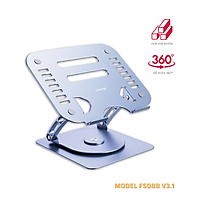 Giá Đỡ Máy Tính, Laptop Chất Liệu Hợp Kim Nhôm Cao Cấp Xoay 360 Độ. Hỗ Trợ Tản Nhiệt Chống Mỏi Cổ, Vai, Gáy Model FS088 V3.1. Hàng Chính Hãng Tamayoko