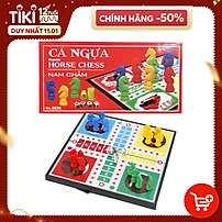 Cờ Cá Ngựa Nam Châm, Bộ Cờ Cá Ngựa Cao Cấp Kích Thước 28x28 và 38x38cm - Chính Hãng dododios