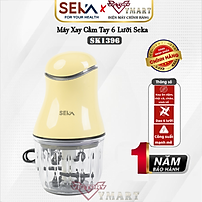 Máy xay đa năng cầm tay 6 lưỡi SEKA SK 1396 xay thịt, rau củ, xay tỏi ớt, Máy xay đồ ăn dặm cho bé cối thủy tinh - Hàng chính hãng