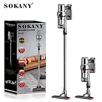Máy hút bụi cầm tay SOKANY LOẠI SẠC PIN KHÔNG DÂY công suất 2000W lực hút cực mạnh 20000Pa - SK3377 - HÀNG CHÍNH HÃNG - DELIYA