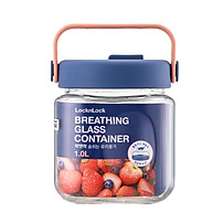 Hũ thủy tinh Breathing LocknLock - Kèm nắp đậy - Tay cầm hủ linh hoạt