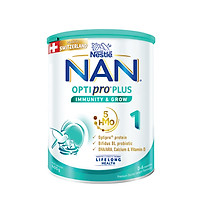 Sữa bột Nestlé NAN OPTIPRO PLUS 1 400G/lon với 5HMO Sản Xuất tại Thụy Sĩ (0 - 6 tháng)