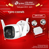 Camera WiFi Ngoài Trời TP-Link Tapo C320WS Độ Phân Giải 2K QHD - Hàng Chính Hãng