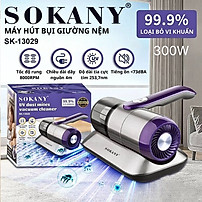Máy hút bụi giường nệm diệt khuẩn UV công suất cao 1400W SOKANY SK-13029 loại CÓ DÂY lực hút mạnh -HÀNG CHÍNH HÃNG