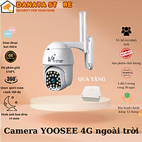Camera 4G Yoosee 32 led chống nước, xoay 360 độ,quay đêm có màu,thích hợp sử dụng ở vị trí không có wifi - Hàng chính hãng