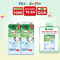 Combo 2 Tã dán người lớn SunMate XA2 mới size XL-18+2 miếng