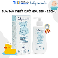 Sữa tắm giữ ẩm cho bé Babycoccole 0M+ chiết xuất hoa sen