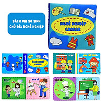 Sách Vải Song Ngữ Việt Anh Phát Triển Tư Duy và Đa Giác Quan Cho Bé Sơ Sinh Size Mini 12x12cm - PiPo Vietnam