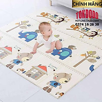 Thảm Trải Sàn Cho Bé Xốp XPE 2 Mặt Phủ Silicone Hàn Quốc Mẫu Đẹp Chống Thấm, Chống Va Đập Trơn Trượt-1m8*2m Hàng Chính Hãng TOKDODO