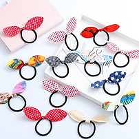 Dây thun cột tóc hình tai thỏ phong cách Hàn Quốc đáng yêu thun co giãn tốt không gây đau khi cột tóc – P147