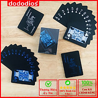 Bộ Bài Tây Poker Nền Đen Cao Cấp Chọn Màu – Bài Tây Đen Bằng Nhựa PVC Chống Thấm Nước Chống Gập Chính Hãng Dododios