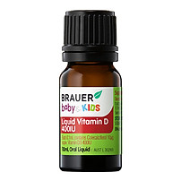 Brauer Baby & Kids Liquid Vitamin D 400IU 10ml - Bổ sung Vitamin D cho trẻ sơ sinh (10ml)