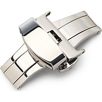 Khóa bướm ĐÔI thép không gỉ dùng cho dây da nhiều SIZE