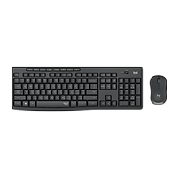 Combo chuột phím không dây Logitech MK295 Silent - Chống ồn 90%, có phím số, mắt đọc cải tiến, bền bỉ, không lag - Hàng chính hãng
