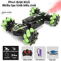 Xe ô tô điều khiển từ xa bằng cử chỉ có nhạc, đèn phun được khói xoay 360 độ cao