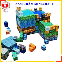 Combo 50 Khối Minecraft Nam Châm, Đồ Chơi Lắp Ráp Có Từ Tính Mô Hình Xây Dựng Cho Bé Sáng Tạo, Đồ Chơi Trẻ Em HT SYS