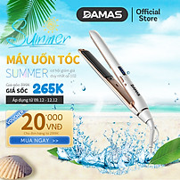 Máy Uốn Tóc, Máy Ép Tóc, Duỗi Tóc Đa Năng Kiểu Hàn Quốc DAMAS DH6120 - Thiết kế với 4 mức nhiệt tùy chỉnh phù hợp với nhiều loại tóc khác nhau giúp duỗi thẳng, làm xoăn tóc chuẩn Salon ngay tại nhà mà không cần phải ra cửa tiệm - Hàng Chính Hãng