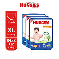 Combo 3 gói Tã quần Huggies Skincare Mega Jumbo M106/L96/XL84/XXL76