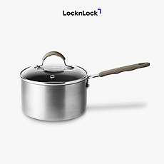 Nồi Sâu Lòng LocknLock LHD1141 Handycook Có Tay Cầm Và Nắp Đậy 14cm - Màu Xám