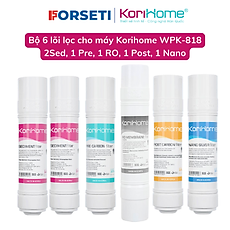 Combo 6 lõi lọc nước Korihome hàng chính hãng dùng cho máy lọc nước Korihome WPK-605