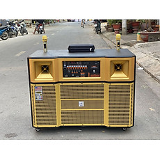 Loa kéo di động MTMax BK22 - Dàn karaoke ngoài trời bass 4 tấc đôi ngang, 2 treble - Loa khủng long công suất đến 6000W - Kèm 2 micro UHF - Đầy đủ kết nối Bluetooth, AV, USB, SD card, TWS - Thùng gỗ cao cấp cho âm thanh mạnh mẽ, chân thực - Hàng nhập khẩu
