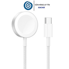 Cáp Sạc Wiwu cho Apple Watch Series 1,2,3,4,5,6,7,8,9,SE2 / đế sạc Apple Watch Ultra 1,2 Cổng Type C / USB A - Hàng Nhập Khẩu