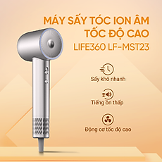 Máy Sấy Tóc Ion Âm Tốc Độ Cao Life360 LF-MST23, Sấy Nóng Lạnh, Sấy Nhanh, Không Ồn - Hàng Chính Hãng - Bảo Hành 1 năm