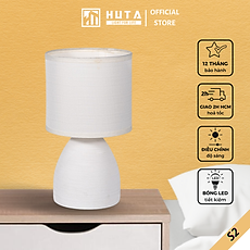 Đèn Ngủ HUTA Light For Life S2 Gốm Sứ Hiện Đại, Decor Trang Trí Phòng Ngủ, Điều Chỉnh Độ Sáng, Đèn Vàng Bóng LED Tiết Kiệm Điện