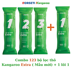 Combo 2 bộ lọc thô 123 + 2 lõi số 1 (4 lõi số 1, 2 lõi số 2, 2 lõi số 3) cho máy Kangaroo hàng chính hãng
