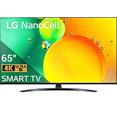 Smart Tivi NanoCell LG 4K 65 inch 65NANO76SQA - Hàng chính hãng