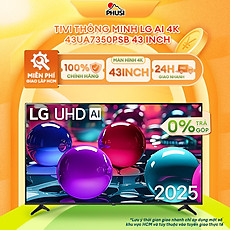 Tivi thông minh LG AI 4K 43 Inch 43UA7350PSB/ 50 Inch 50UA7350PSB/ 55 Inch 55UA7350PSB/ 65 Inch 65UA7350PSB  - Hàng chính hãng, Mới 100%