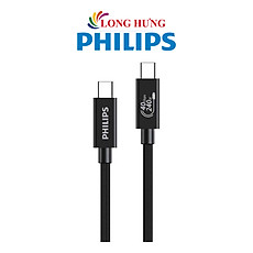 Cáp USB Type-C to Type-C Philips 240W PD3.0 DLC2608 - Hàng chính hãng