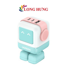 Cốc sạc Ugreen Uno RG GaN 1USB 2Type-C Robot Fast Charger 65W CD361 - Hàng chính hãng