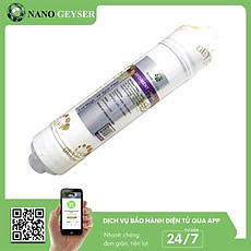 Lõi đúc máy lọc nước số 3, Lõi Sediment 1 Micron Nano Geyser, Dùng cho máy lọc nước RO lõi đúc, Geyser Slim, Karofi, Kangaroo, Sunhouse - Hàng Chính Hãng