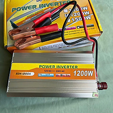 Kích Điện 12V Sang 220V Công Suất 1200W Loại Tốt Siêu Bền– Giải Pháp Dự Phòng Khi Mất Điện đèn led