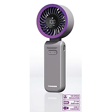 Quạt tích điện cầm tay USB Tiross TS3422  - Hàng chính hãng