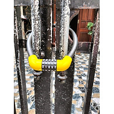Khóa dây 5 số chống trộm xe đạp, máy, khóa cổng, cửa kính cực chắc chắn loại to