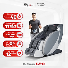 Ghế Massage ELIP E4 - Công nghệ massage 4E, Điều khiển giọng nói, Ấn huyệt gót chân