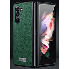 Ốp lưng da cho Samsung Galaxy Z Fold 6 (Fold 6) hiệu SULADA viền mềm chống sốc cao cấp - Hàng chính hãng.