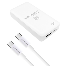 Củ sạc nhanh siêu mỏng Volwatt GE-45GS-C-A-MF 45W GaN Fast Charger  - Hàng Chính Hãng Full box