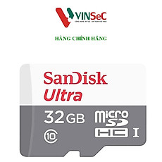 Thẻ Nhớ MicroSD SanDisk Ultra 32GB 100MB/s - Hàng Chính Hãng
