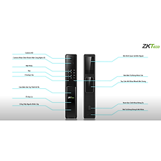 Khóa cửa điện tử thông minh nhận diện khuôn mặt ZKTeco HBL400