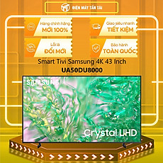 Smart Tivi Samsung 4K 50 inch UA50DU8000 50DU8000 - Hàng chính hãng - Chỉ giao HCM